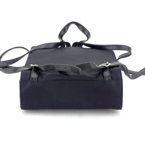 Gianni Versace Backpack Â· Daypack Black Silver Women Authentic secondhand